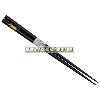 Black Chopsticks with Longevity