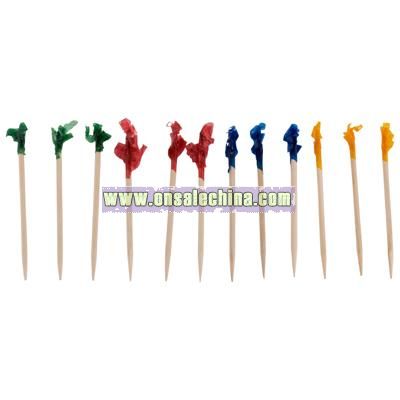 68 mm cellophane frill toothpick 10 packs of 1000