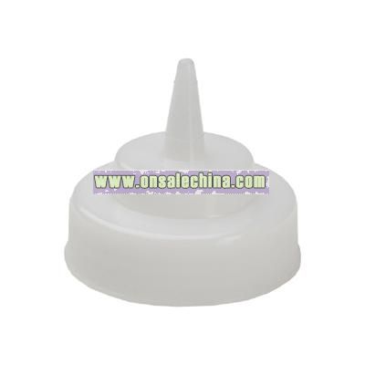 Squeeze bottle wide mouth clear cap
