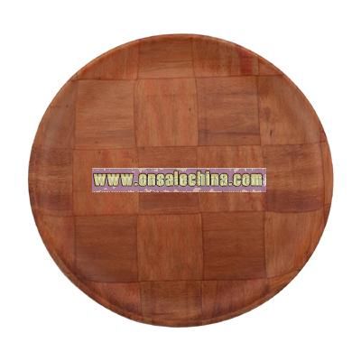 Wovenwood circular plate 12