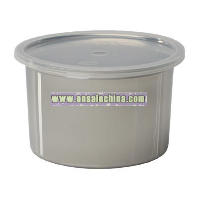 Salad crock stainless steel 1.5 quart complete with plastic cover