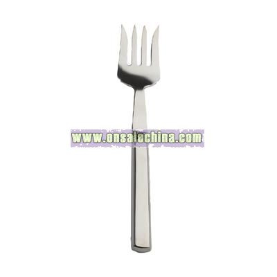 Hollow handle four tine meat fork stainless steel