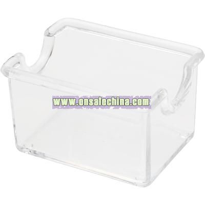 Clear plastic sugar packet holder