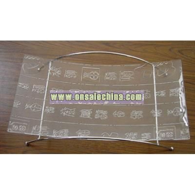 Chinese Style Glass Plate