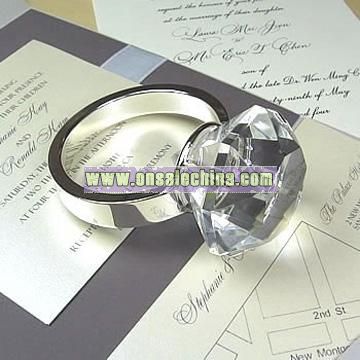 Diamond Metal Napkin Ring or Paperweight