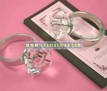 Crystal Glass Napkin Ring (Crystal Decoration Craft)