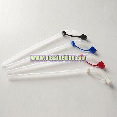 PE Straws with Lid Length of 30cm and 4g Weight
