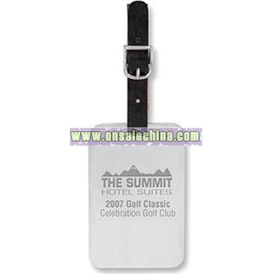 Stainless Steel Large Rectangle Bag Tag