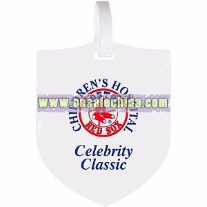 Shield Bag Tag With Strap