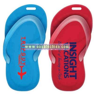 Promotional Recycled Sandal Shaped Luggage Tag