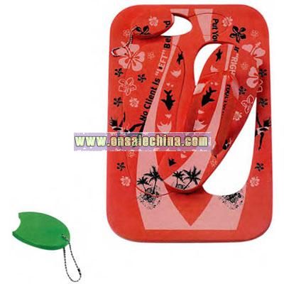Promotional Flip Flops With Key Tag