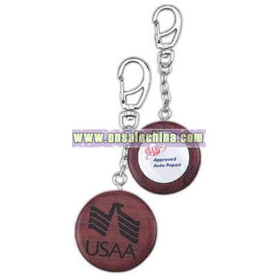 Promotional Key Tag With Rosewood On Both Sides