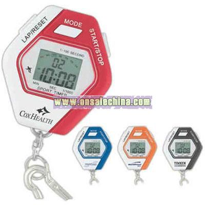 Stopwatch With Carabiner Clip Key Tag