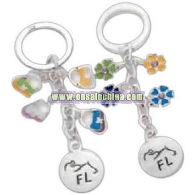 Promotional Iron Die Struck Dangle Key Tag