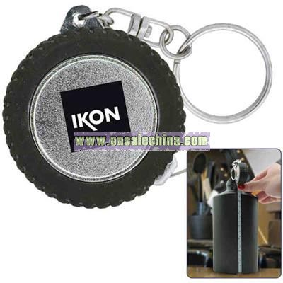 Tire - Tape measure with key chain.