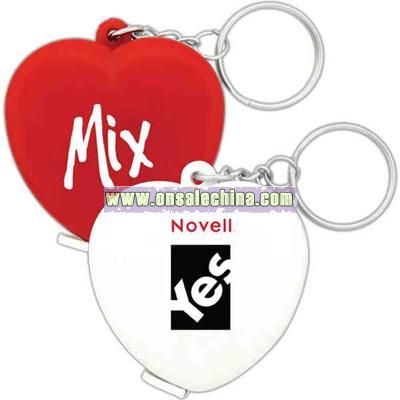 Heart - Tape measure with key chain