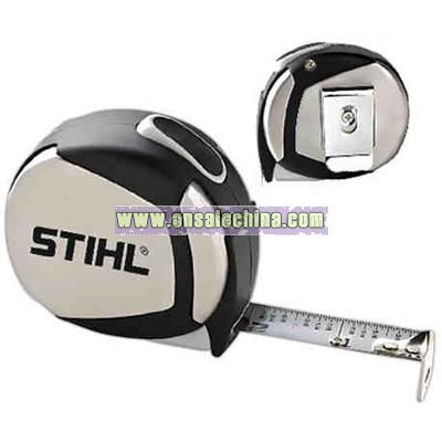 Steel case tape measure with handy pocket clip
