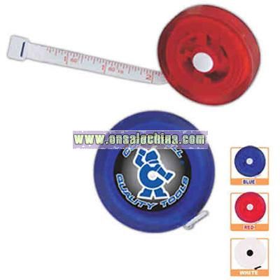Round clear tape measure