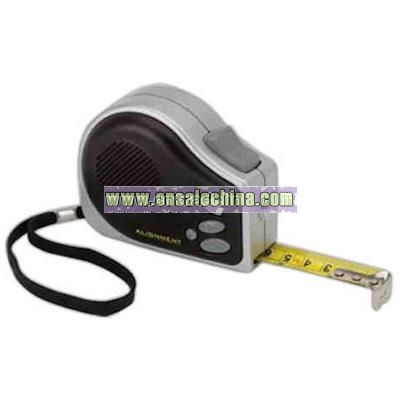 Multi-functional tape measure with 10 second voice recorder
