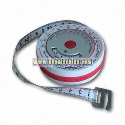 Round Shaped BMI Tape Measure/BMI Calculator