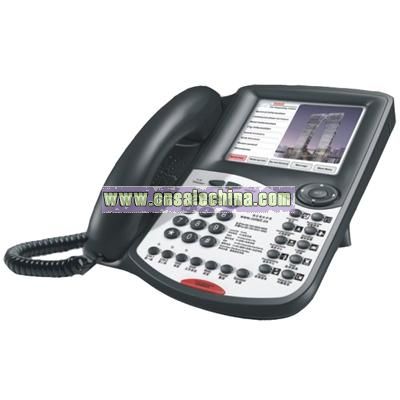 1-Line Telephone with Interactive Touch-Screen HTML Interface