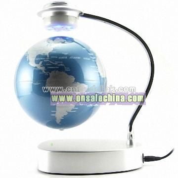 Free Floating Magnetic World Globe