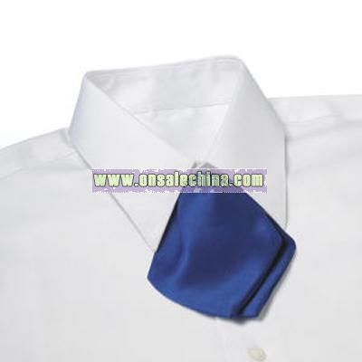Royal - Blank polyester satin tulip bow tie with adjustable band.