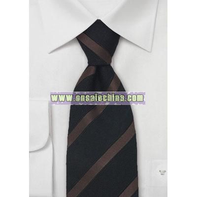 Striped Necktie From Silk and Wool by Cavallieri