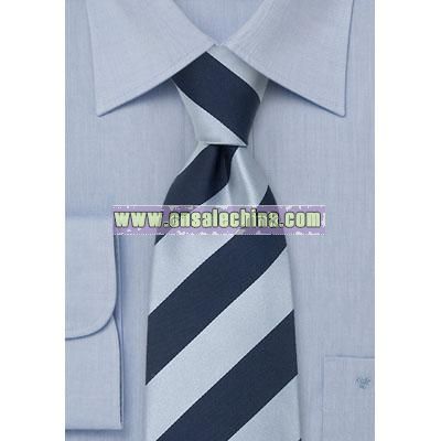 Blue Striped Neckties Silk tie by Parsley