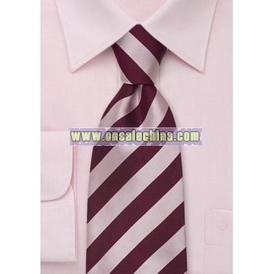 Striped Silk Ties Purple & Pink striped tie