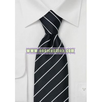 Formal Silk Ties Black & White necktie