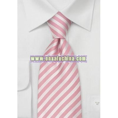 Pink Neckties Modern Striped Pink Tie