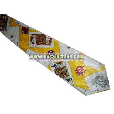 Polyester printed tie