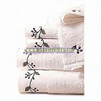 Cotton Towel Set with Embroidery