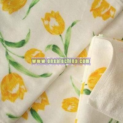 Print Flower Towel