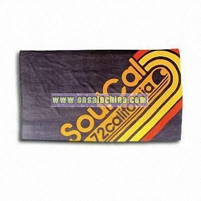Bath Towel with Soulcal Word Design