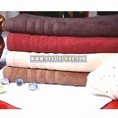 Bamboo Bath Towels with Solid Color