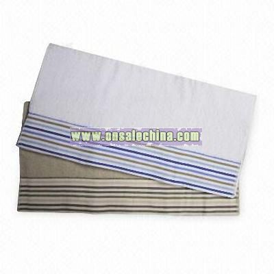Bath Towel with Multi-color Strip Design and Good Absorbency