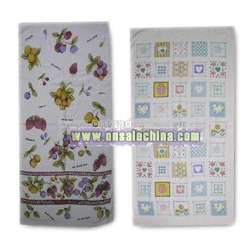 Printed Bath Towel with Good Absorbency Feature