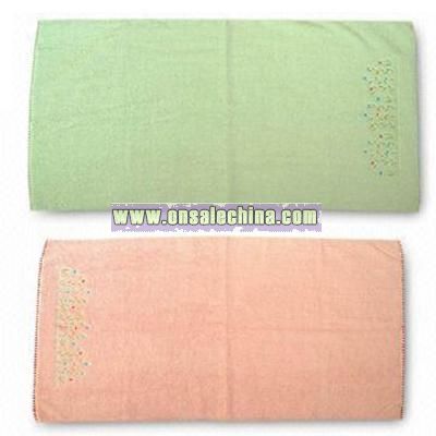 Fancy Embroidered Bath Towels