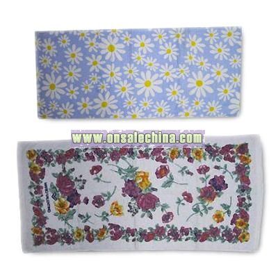 Printed Bath Towel with Soft Hand Feeling Feature