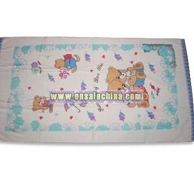 Children's Bath Towel with Printing