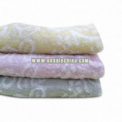 Jacquard Woven Bamboo Terry Bath Towels