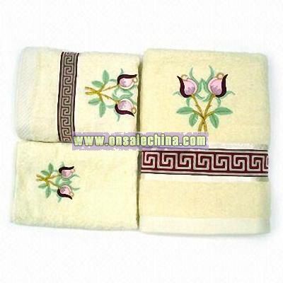 3-piece Cotton Bath Towel Set