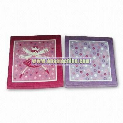 Printed Velour Towel with Good Absorbency Feature