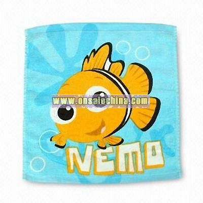 Face Towel with Print Design