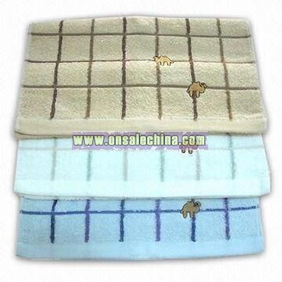 Wood Fiber Towel with Embroidery Logo