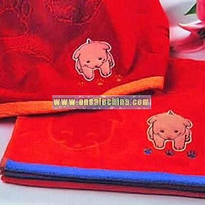 Cotton Face/Hand Towel with Bright Colours