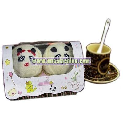Promotional Gift Panda Cake Towels