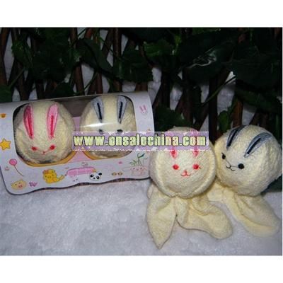 Cute Promotional Gift Towel Bunny Design